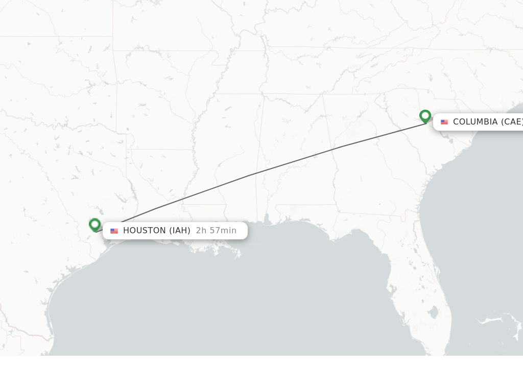 Direct non stop flights from Columbia to Houston schedules