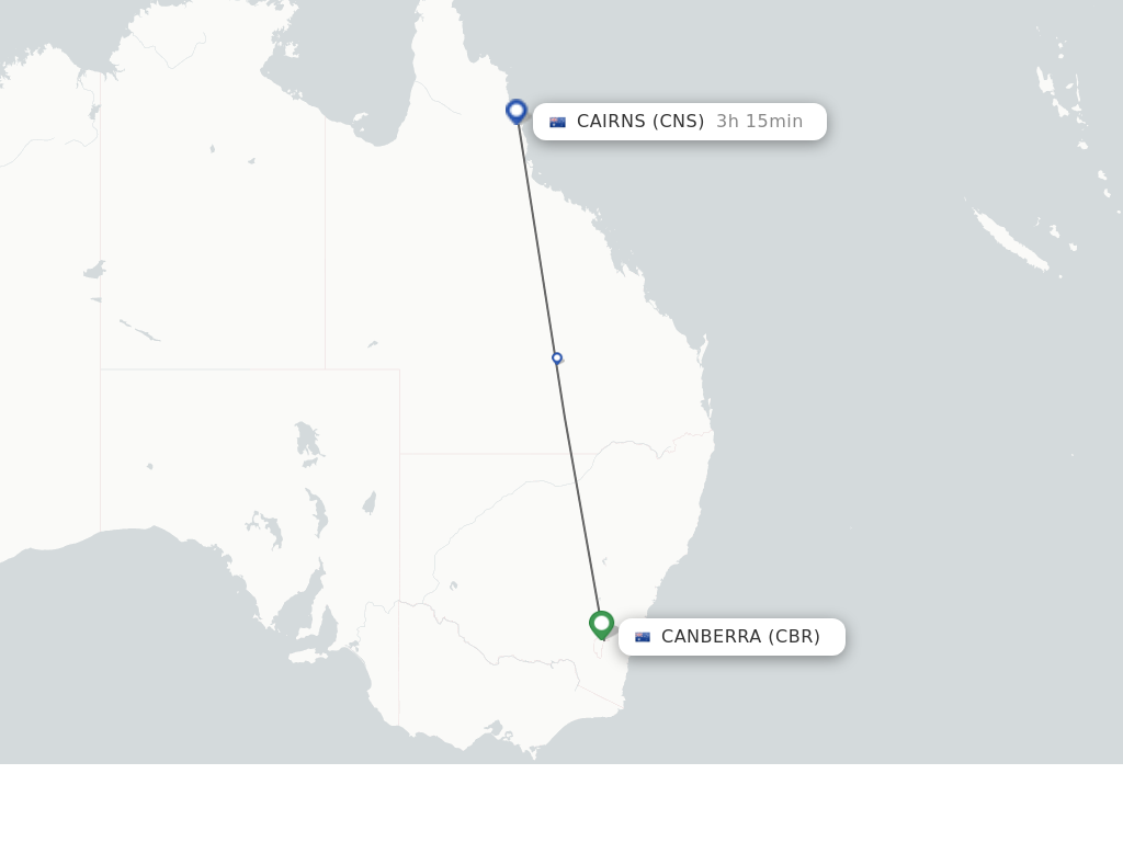 Direct (non-stop) Flights From Canberra To Cairns - Schedules 