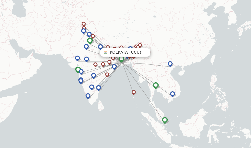 Indigo Flights From Kolkata Ccu