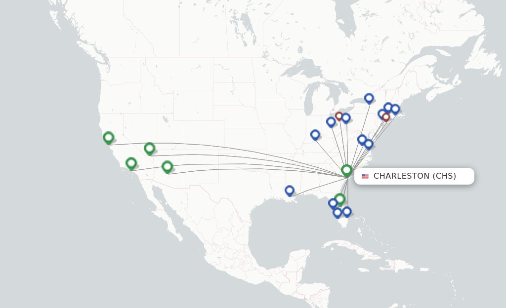 Breeze Airways flights from Charleston, CHS