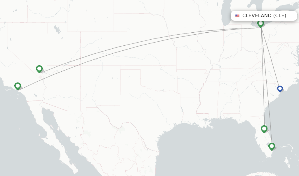 Spirit flights from Cleveland CLE FlightsFrom