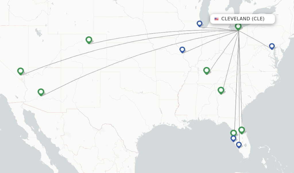 Southwest flights from Cleveland, CLE