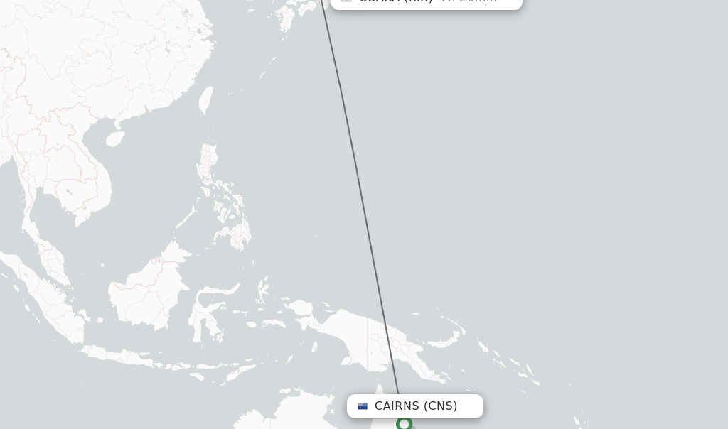 Direct (non-stop) Flights From Cairns To Osaka - Schedules ...