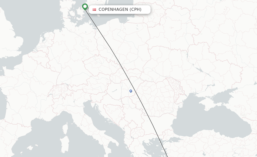Direct (non-stop) flights from Copenhagen to - schedules - FlightsFrom.com
