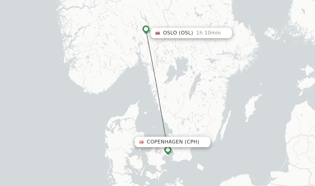 Direct flights from to Oslo - -