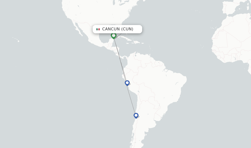 LATAM Airlines Flights From Cancun, CUN - FlightsFrom.com