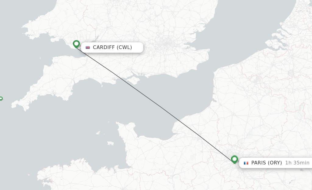 travelling from cardiff to paris