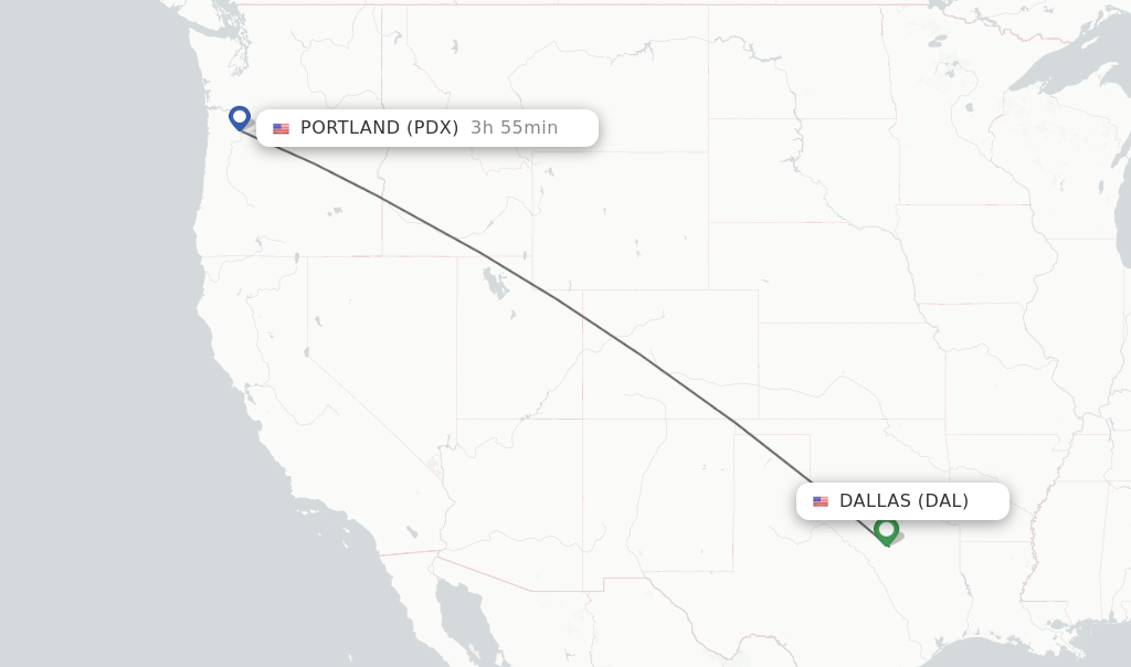 Direct (non-stop) Flights From Dallas To Portland - Schedules ...