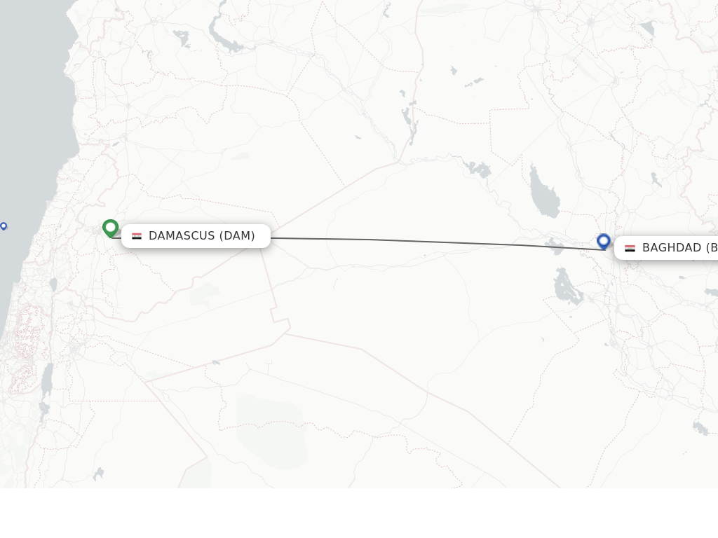 Direct (non-stop) Flights From Damascus To Baghdad - Schedules ...