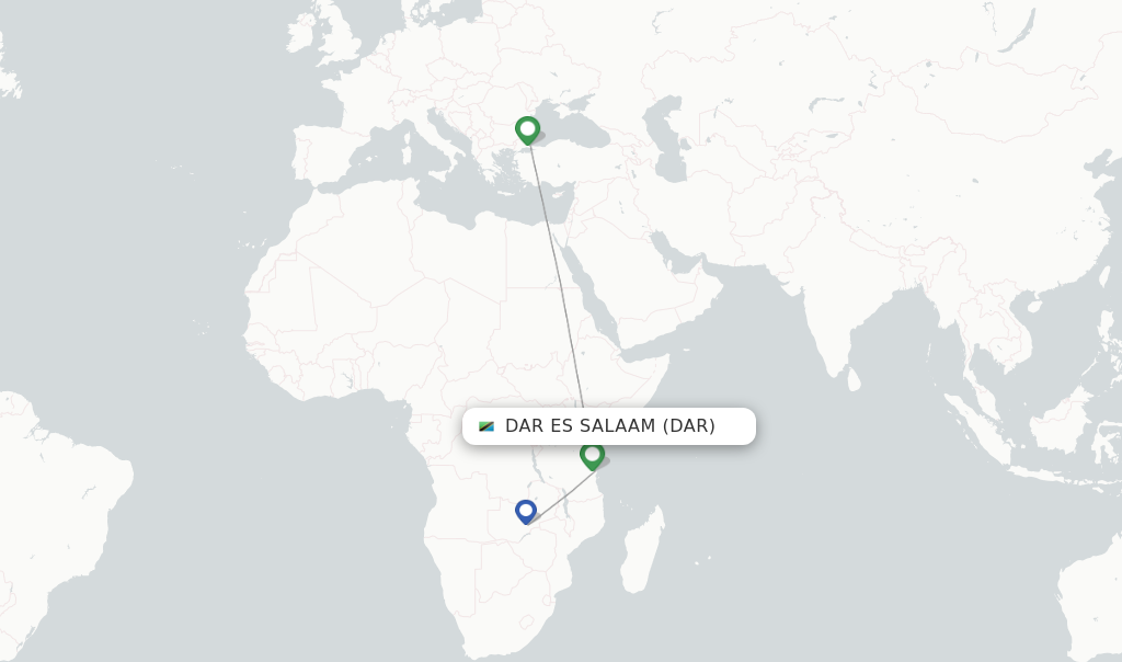 Turkish Airlines Flights From Dar Es Salaam, Dar - Flightsfrom.com