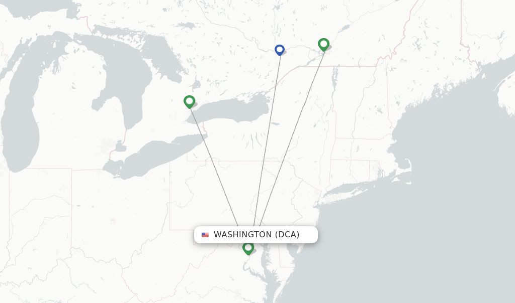 Air Canada flights from Washington, DCA