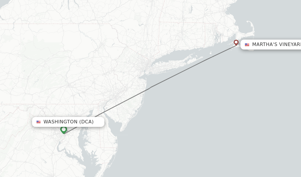 Direct non stop flights from Washington to Martha s Vineyard