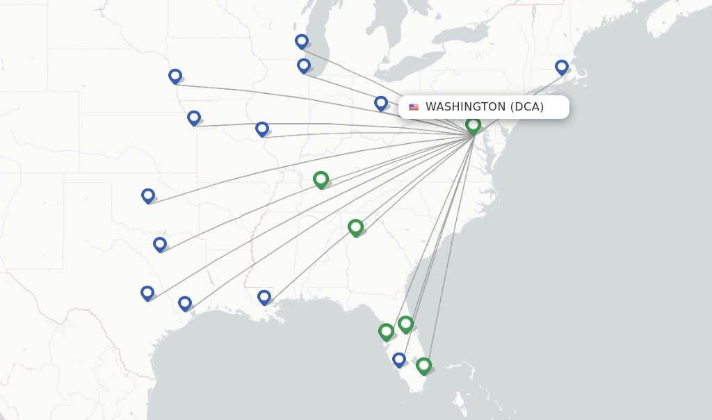 Southwest flights from Washington, DCA