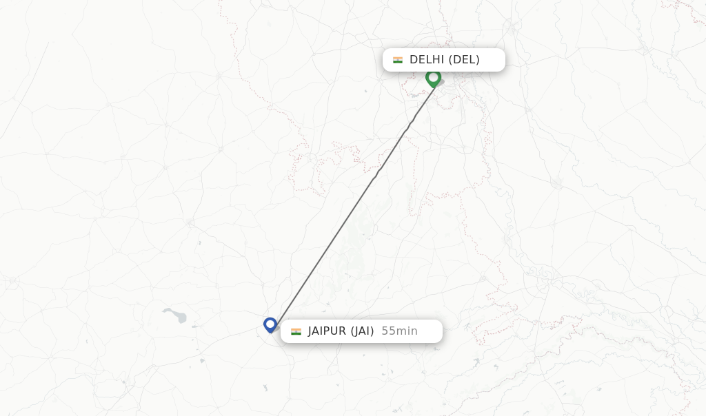 Delhi To Jaipur Distance Flight Price