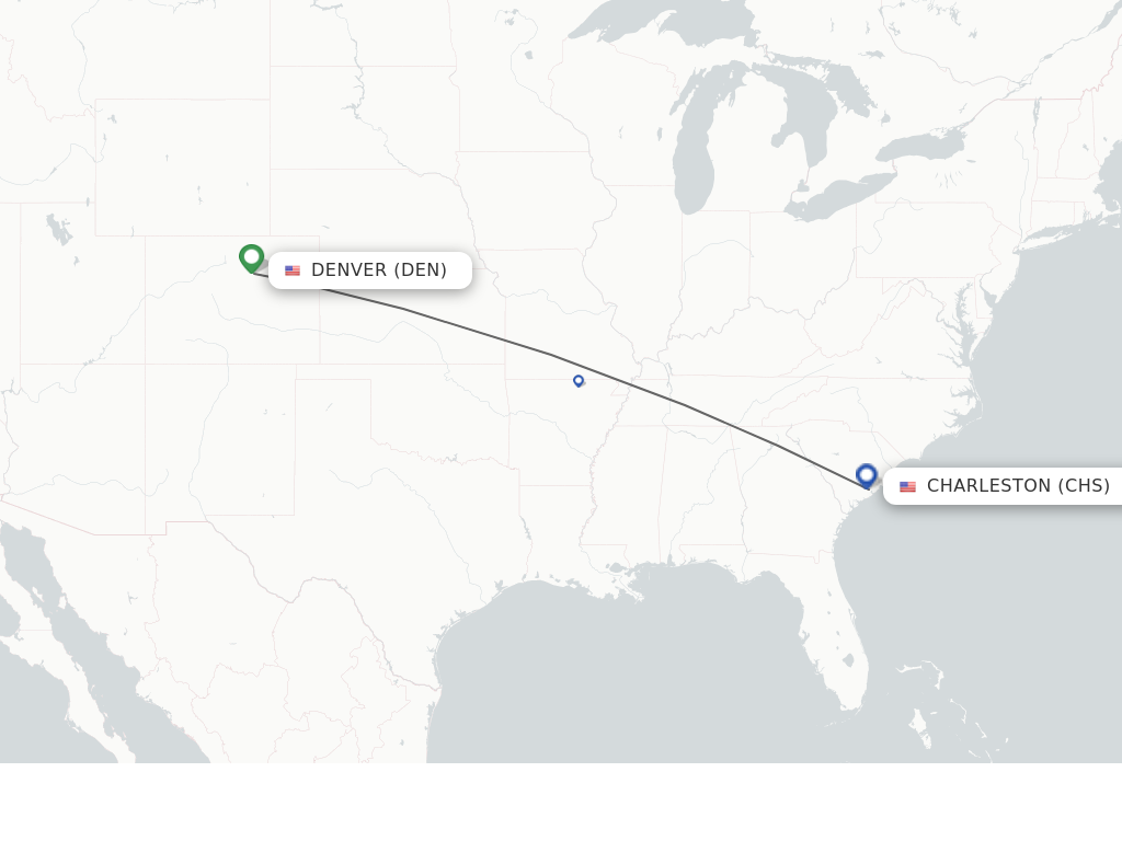 Direct non stop flights from Denver to Charleston schedules