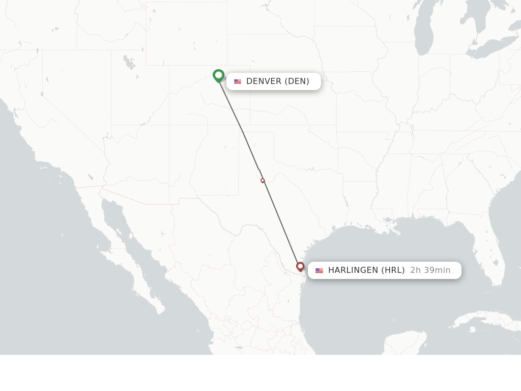 Direct (non-stop) Flights From Denver To Harlingen - Schedules ...