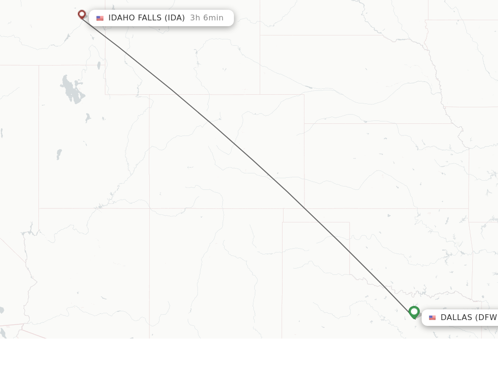 Direct non stop flights from Dallas to Idaho Falls schedules