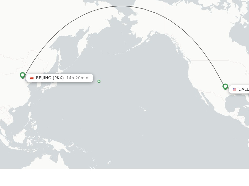 Direct non stop flights from Dallas to Beijing schedules