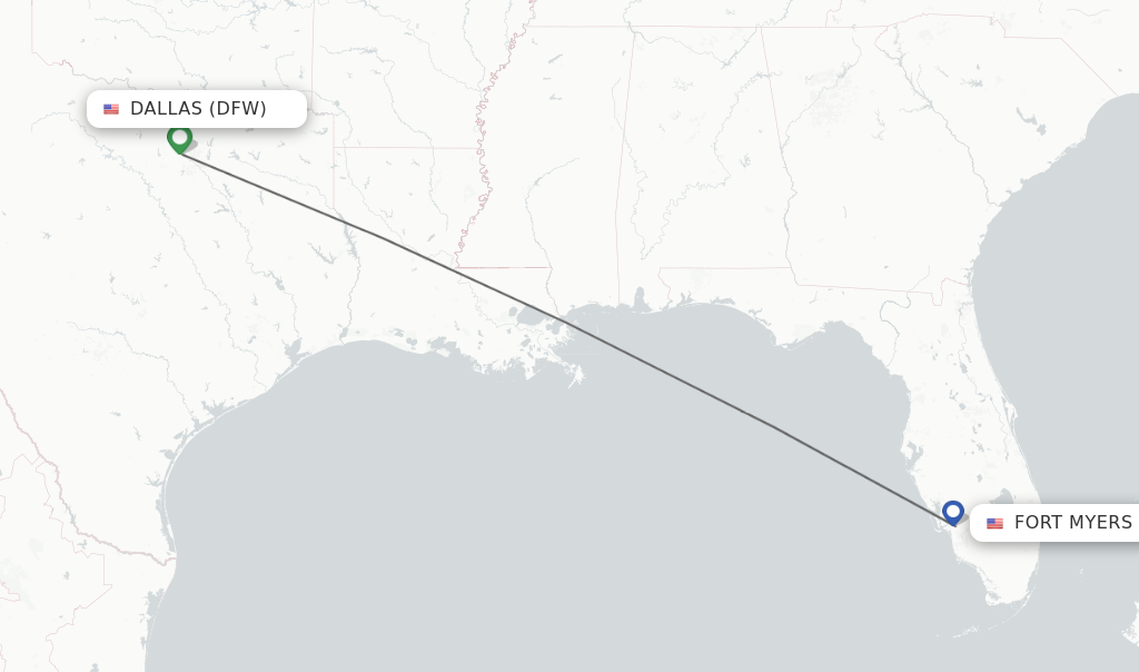 Direct non stop flights from Dallas to Fort Myers schedules