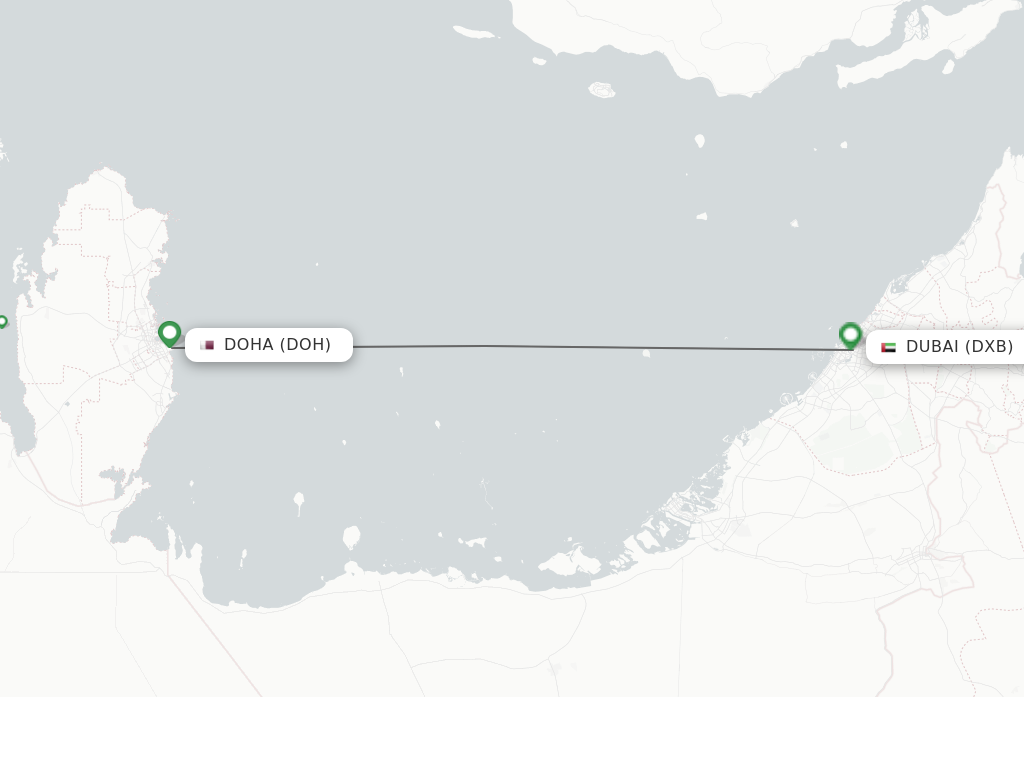 Direct non stop flights from Doha to Dubai schedules