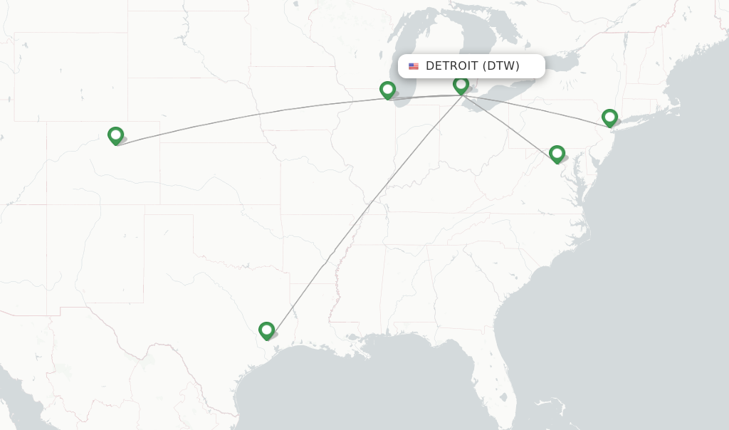 United flights from Detroit DTW FlightsFrom