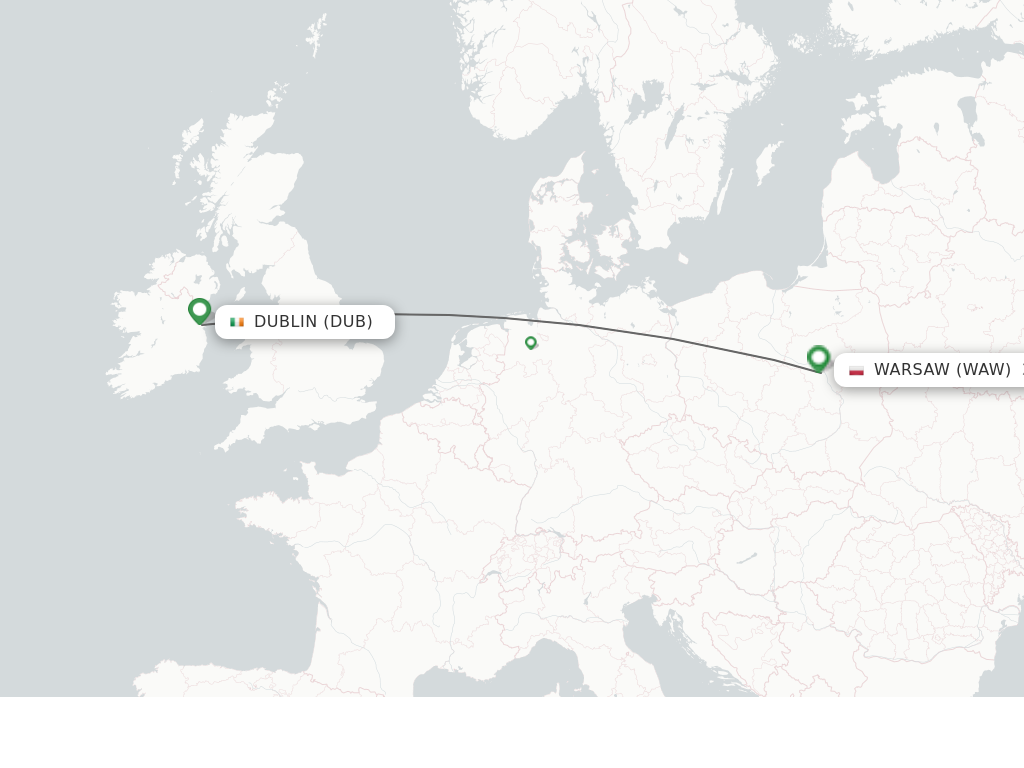 Direct (non-stop) Flights From Dublin To Warsaw - Schedules ...