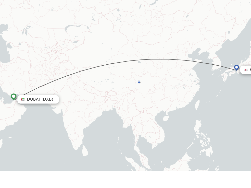 Direct non stop flights from Dubai to Osaka schedules