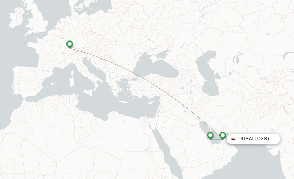 SWISS flights from Dubai DXB FlightsFrom