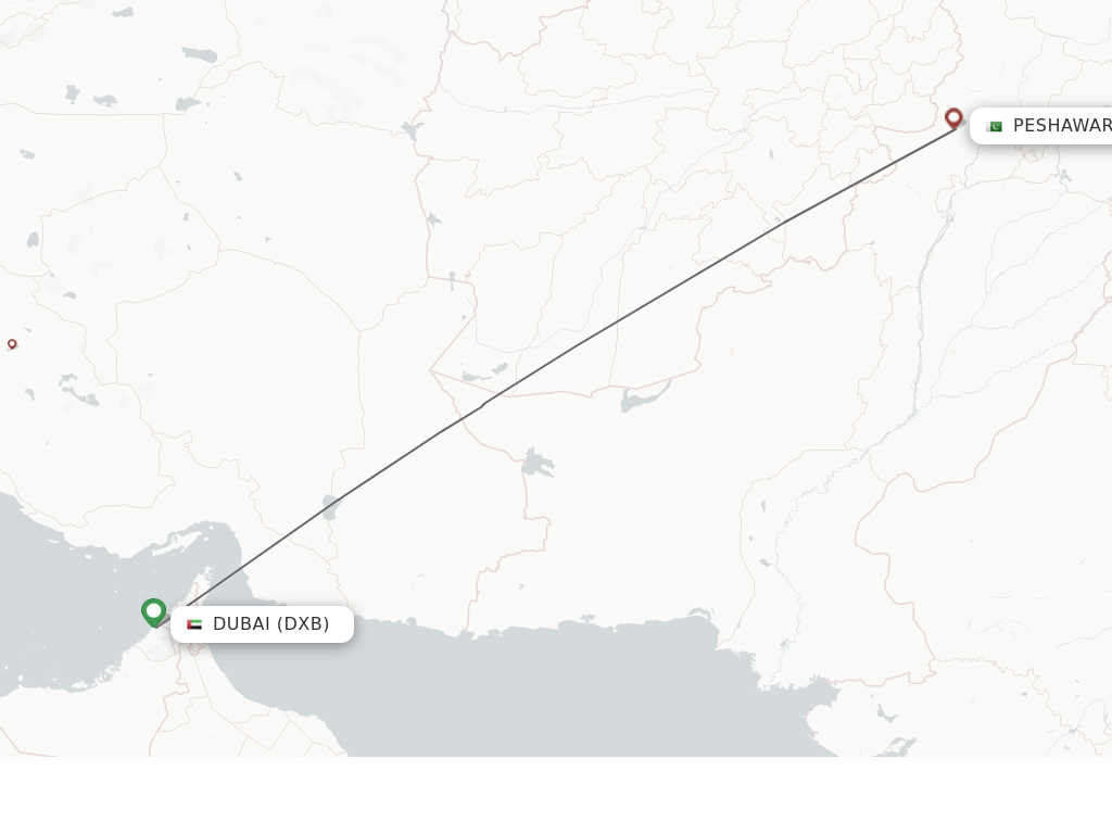 Direct (non-stop) flights from Dubai to Peshawar - schedules ...