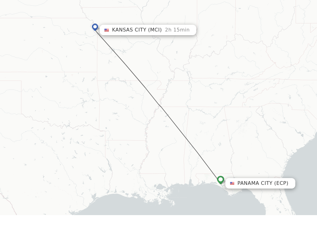 Direct non stop flights from Panama City to Kansas City