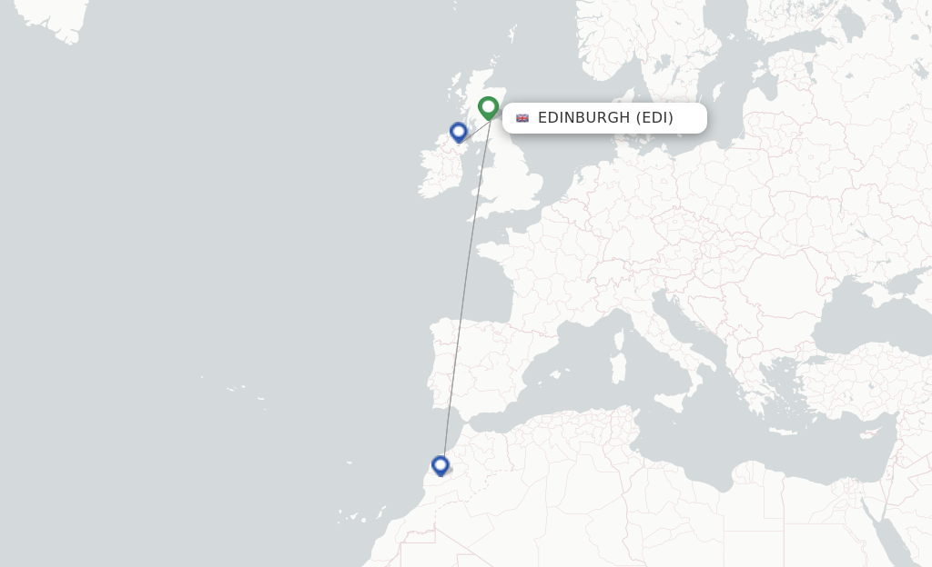 Ryanair UK flights from Edinburgh, EDI