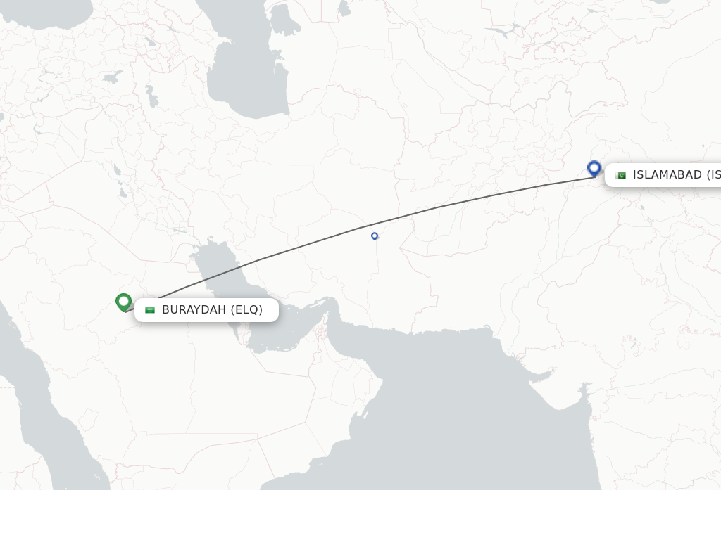 Direct (non-stop) flights from Gassim to Islamabad - schedules ...