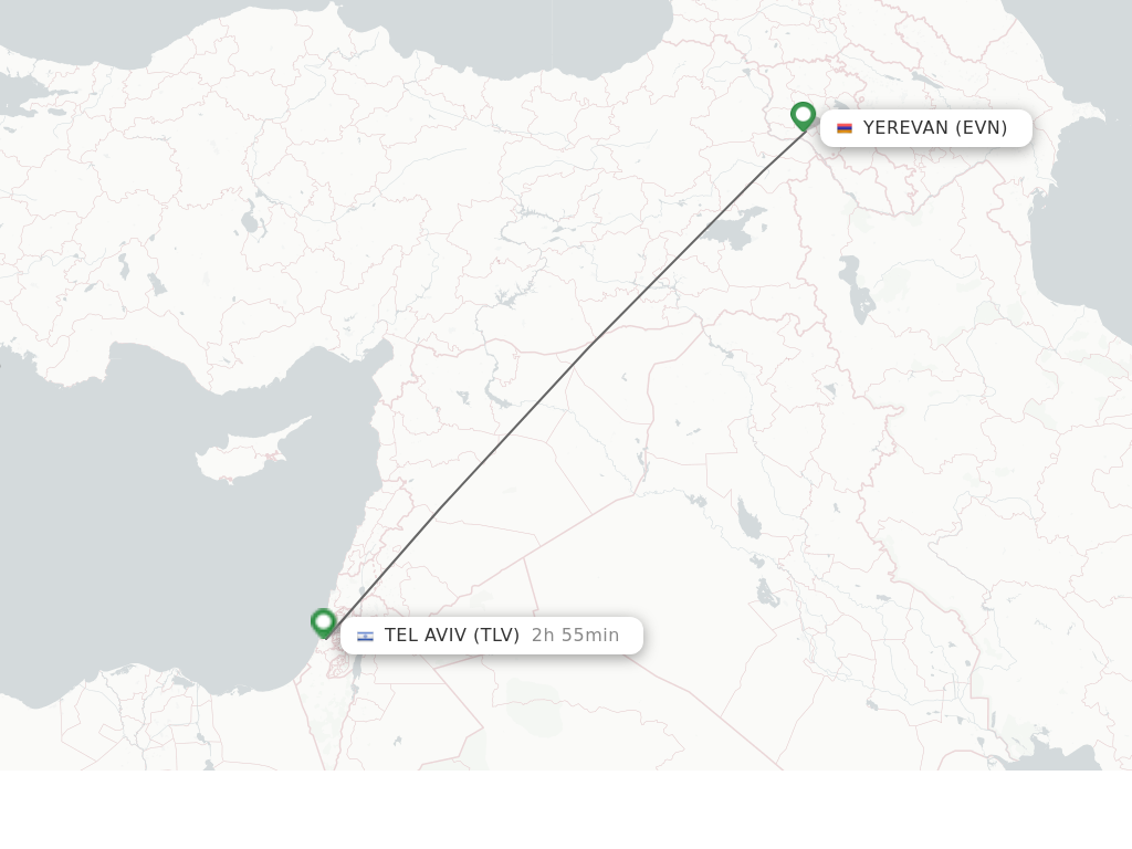 Direct Non Stop Flights From Yerevan To Tel Aviv Yafo Schedules 5878