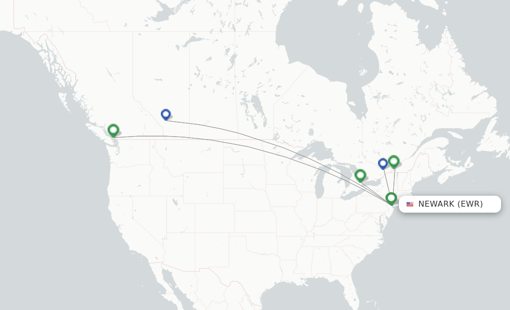 Air Canada flights from New York, EWR