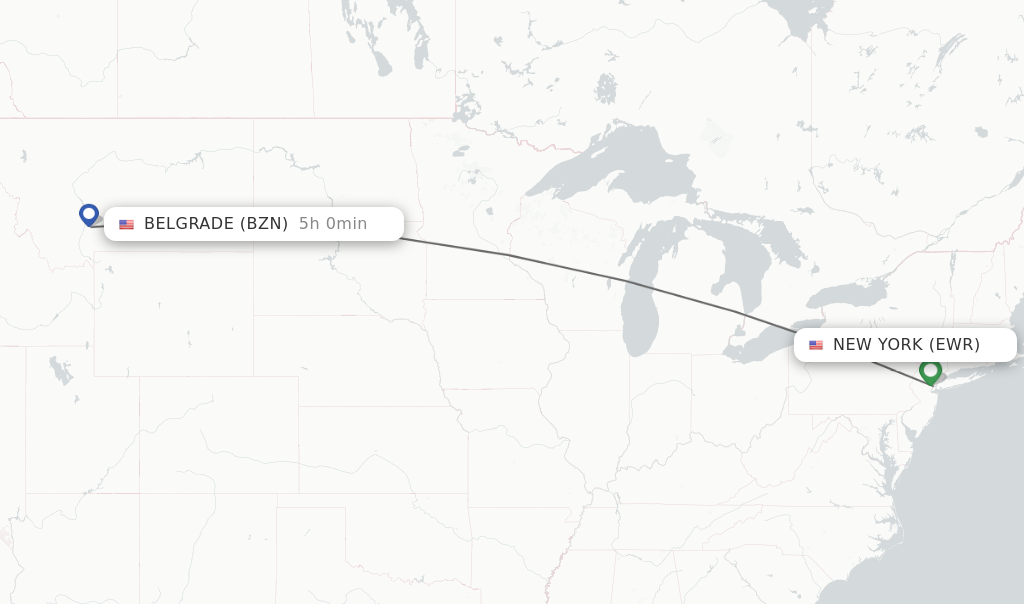 Direct non stop flights from New York to Belgrade schedules