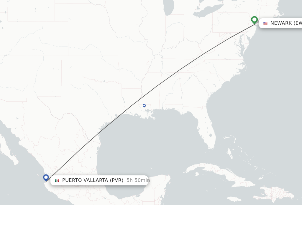 Direct (nonstop) flights from New York to Puerto Vallarta schedules