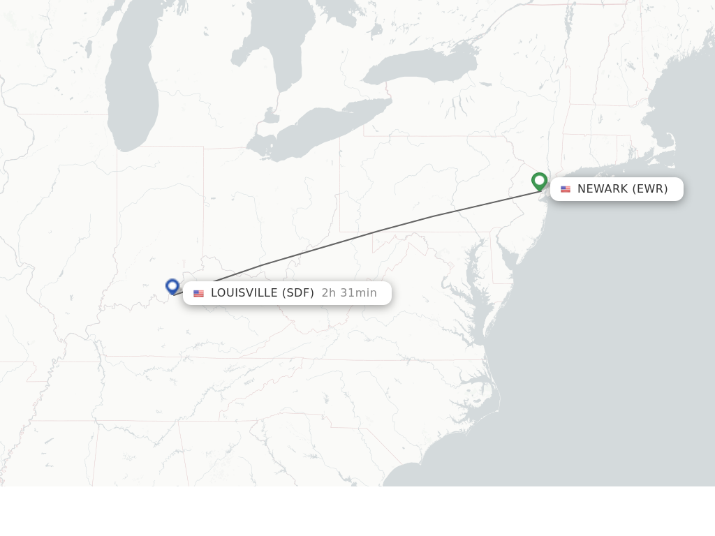 Direct non stop flights from New York to Louisville schedules