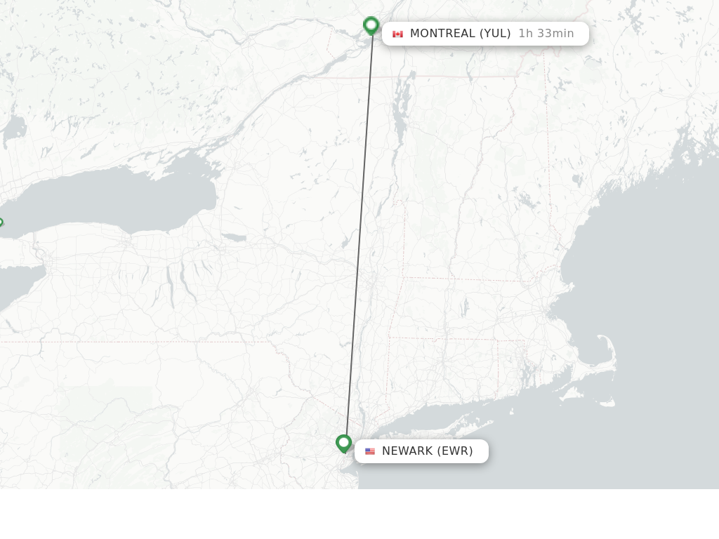 Direct non stop flights from New York to Montreal schedules FlightsFrom