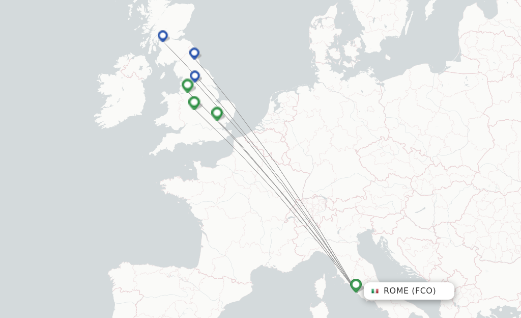 Jet2 flights from Rome FCO FlightsFrom