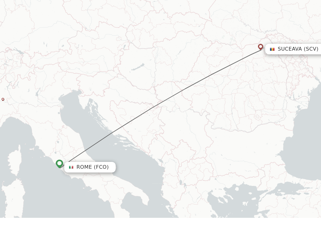 Direct non stop flights from Rome to Suceava schedules