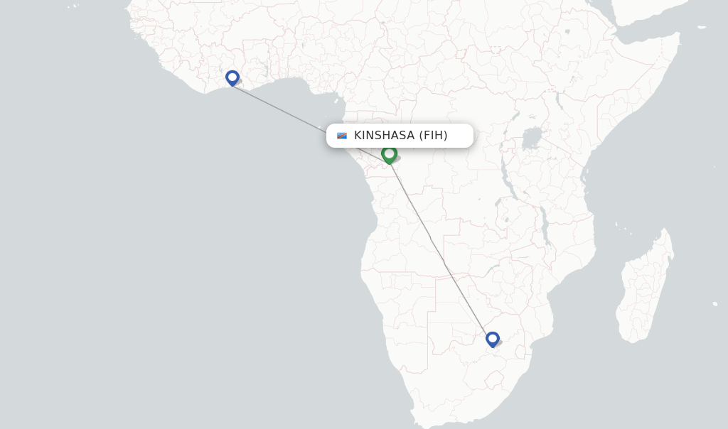 Air Cote D'Ivoire flights from Kinshasa, FIH - FlightsFrom.com