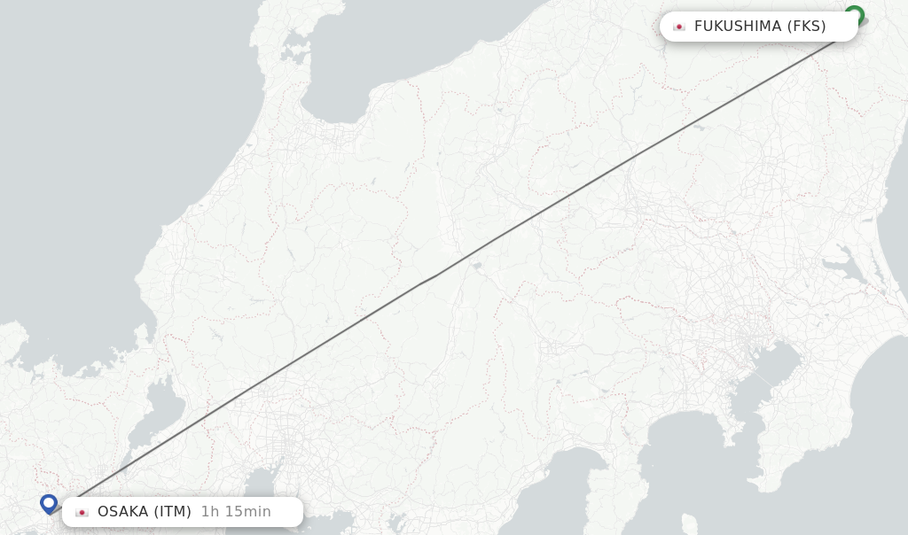 Direct (non-stop) Flights From Fukushima To Osaka - Schedules ...