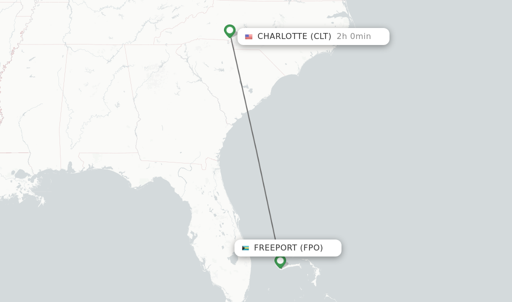 Direct Non Stop Flights From Freeport To Charlotte Schedules 8599