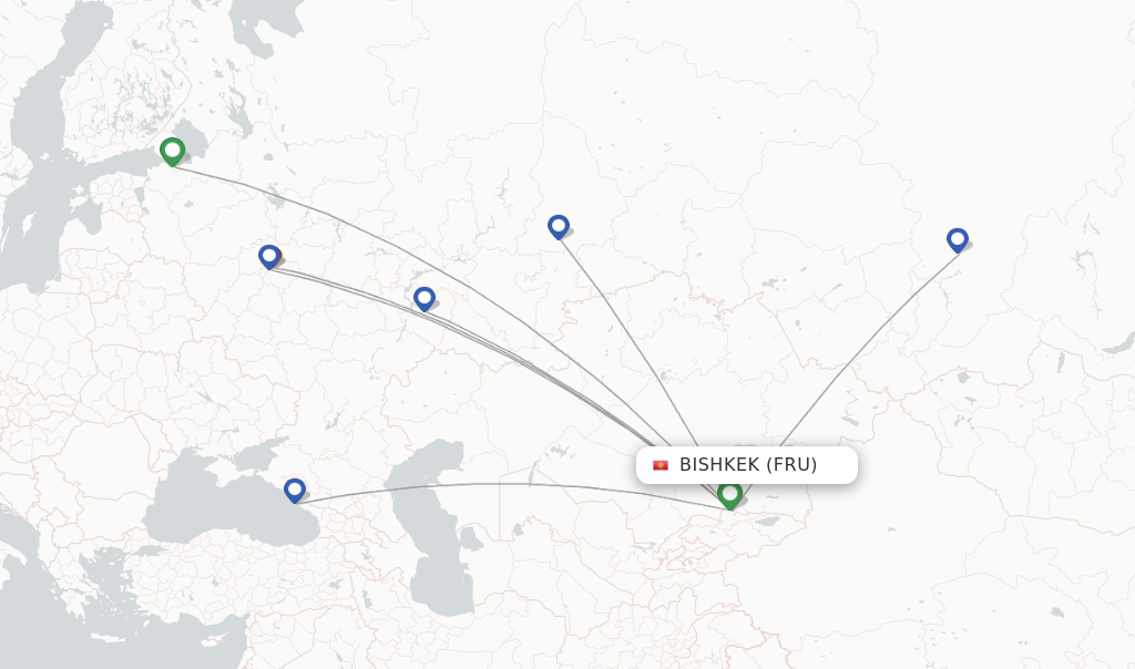 Ural Airlines flights from Bishkek, FRU - FlightsFrom.com