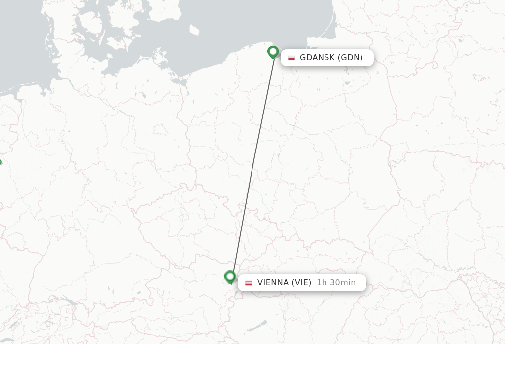 Direct (non-stop) Flights From Gdansk To Vienna - Schedules ...