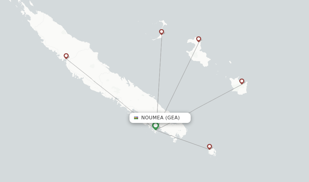 Air Caledonie Flights From Noumea, GEA - FlightsFrom.com