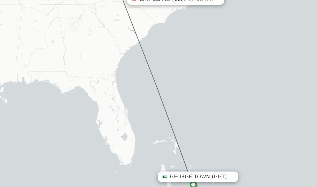 Direct Non Stop Flights From George Town To Charlotte Schedules 1139