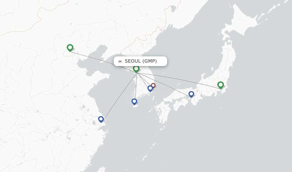 Korean Air flights from Seoul, GMP - FlightsFrom.com