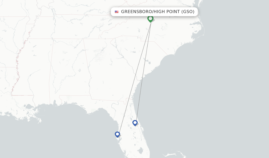 round trip flights to greensboro nc