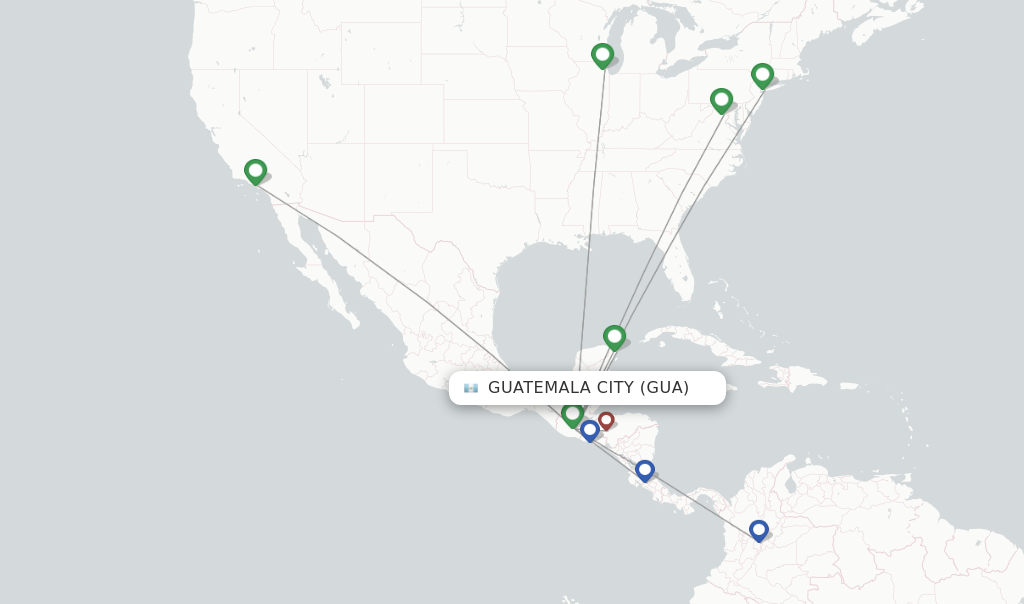 AVIANCA flights from Guatemala City GUA FlightsFrom